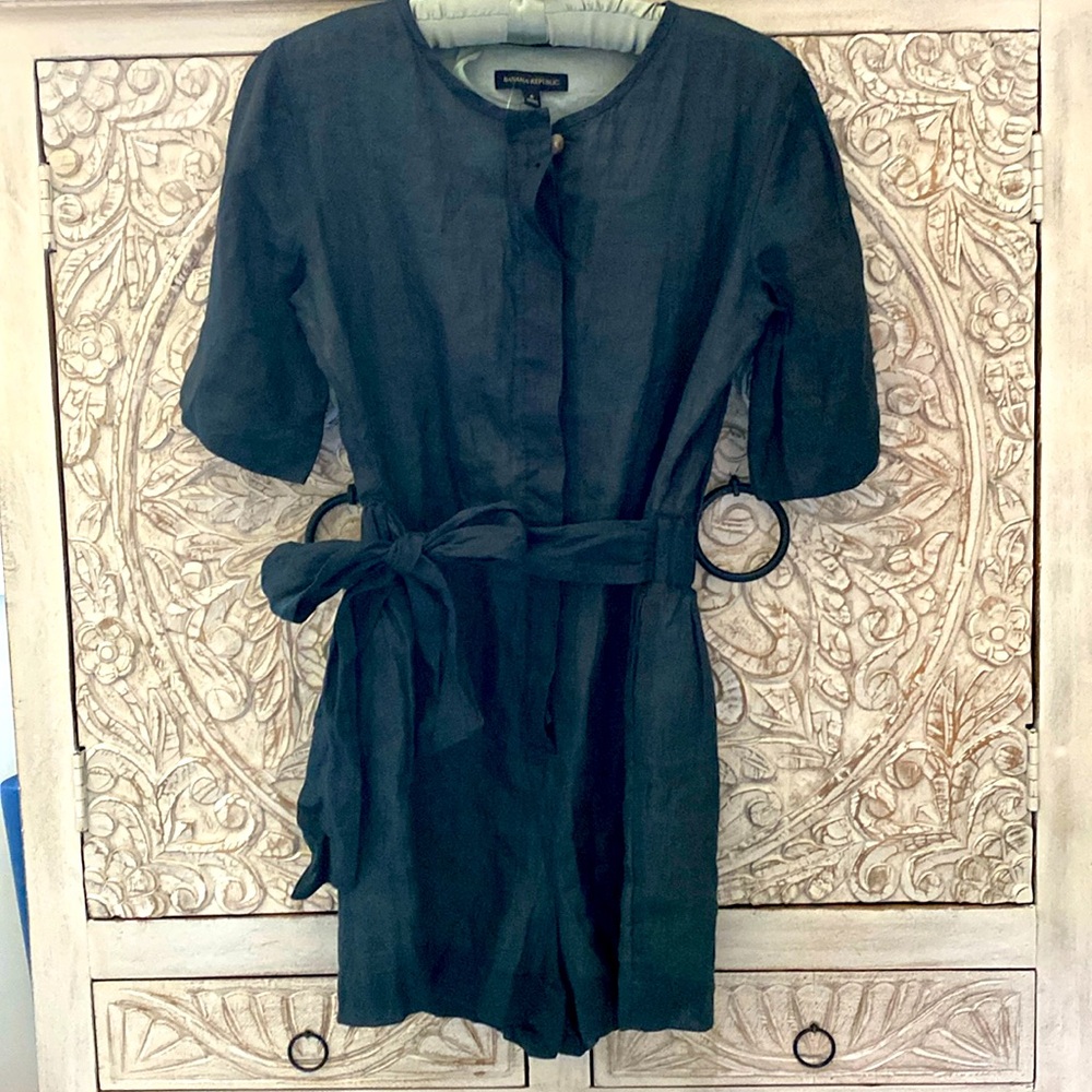 Banana Republic thin cotton shorts romper.